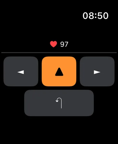 TreadGame controls on Galaxy Watch